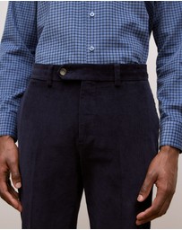 Trenery - Tailored Cord Trouser in Navy
