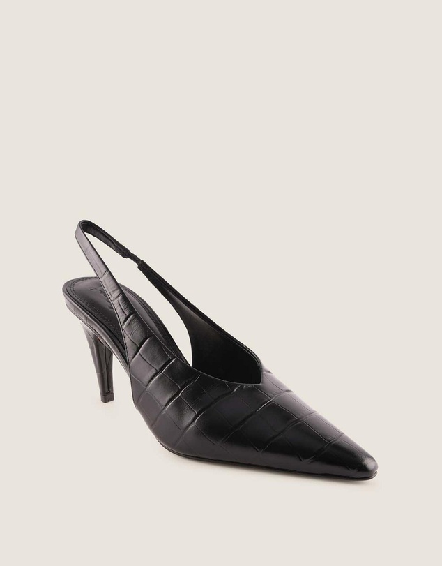 Shelly Shen - Twyla High Heels Black Croc