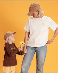 Banabae - Rad Aunty Organic Cotton Longline Tee - Natural