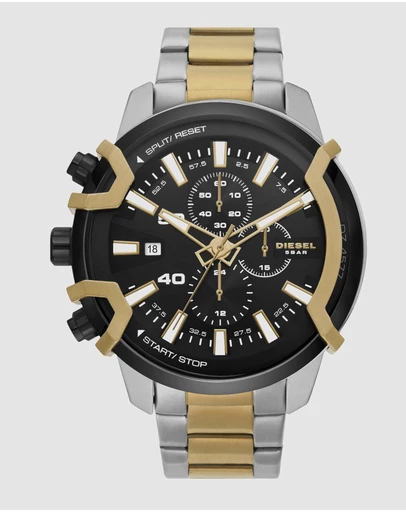 Diesel - Griffed Two Tone Chronograph Watch