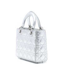 Pre-Loved by Azura Reborn - Pre-Loved Small Metallic Grained Calfskin Cannage My ABCDior Lady Dior