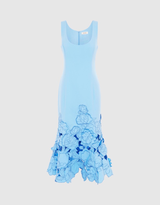 LEO LIN - Emily Applique Midi Dress