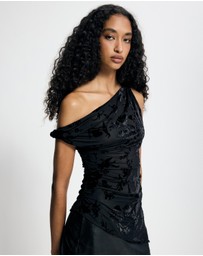 Lover - Brooke Burnout Asymmetrical Top