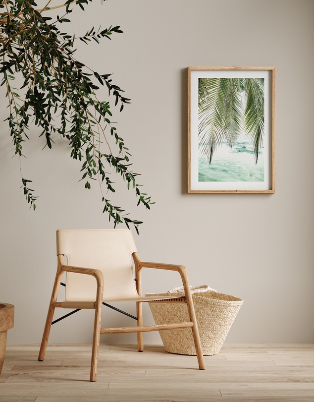 Olive et Oriel - Seaside Palm Art Print