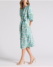 David Lawrence - Mirabeau Linen Blend Dress