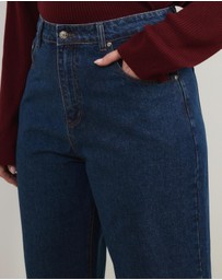 Atmos&Here Curvy - Kara Cropped Wide Leg Jeans