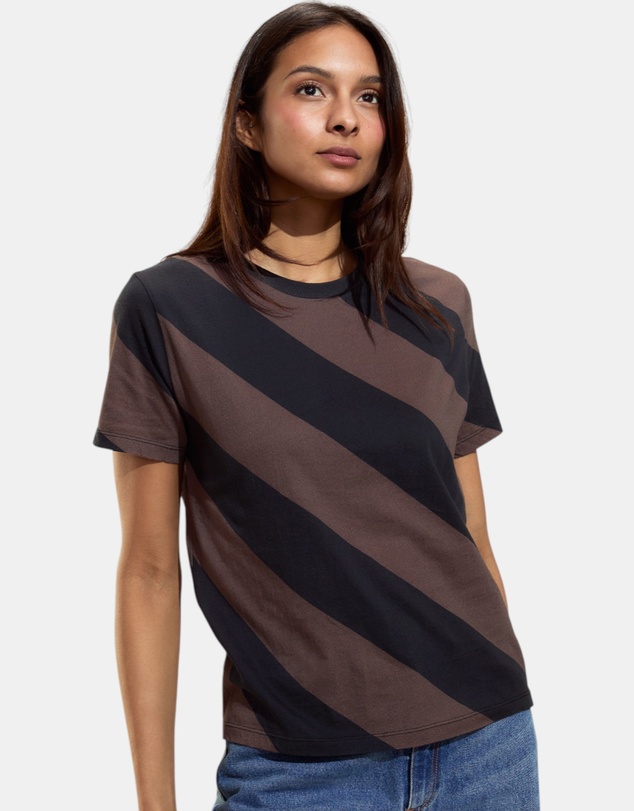 Cynthia Rowley - Diagonal Stripe Tee