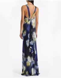 Carla Zampatti - Calla Lily Silk Viscose Cowl Front Gown