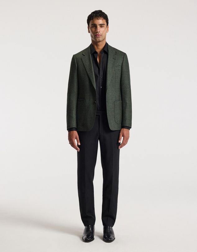 Calibre - Hopsack Wool Blazer Khaki