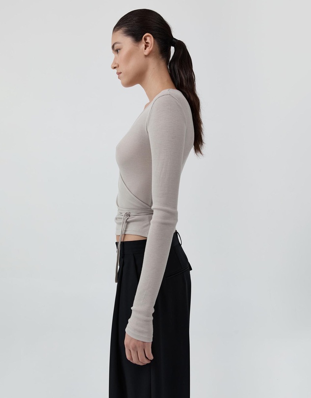 St. Agni - Baby Wool Wrap Top