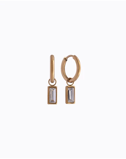 PETA AND JAIN - Fae Baguette Charm Earrings