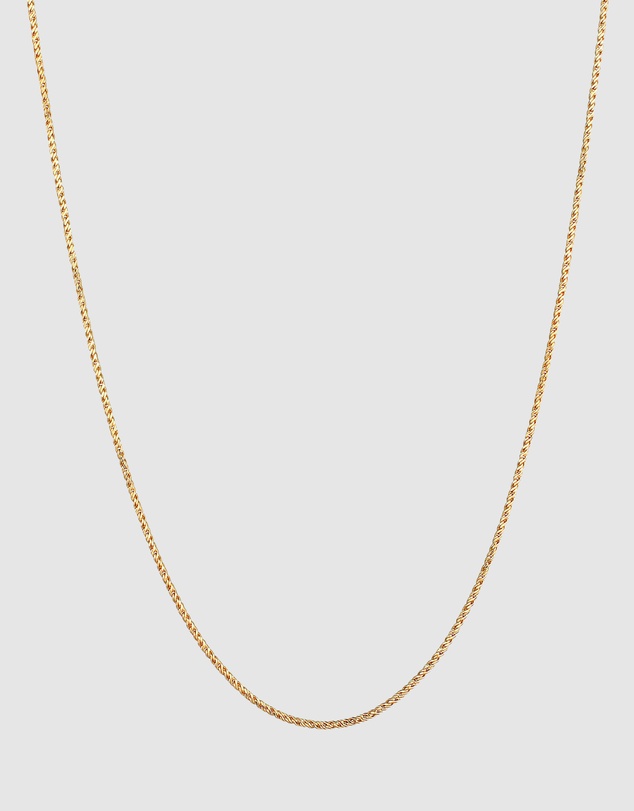 Kuzzoi - ICONIC EXCLUSIVE - Classic Rope Chain Necklace in Gold-Plated 925 Sterling Silver
