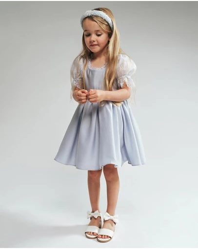 Bardot Junior - Greta Satin Lace Dress - Kids-Teens