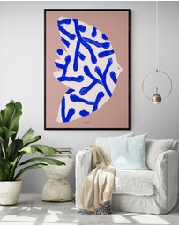 Inka Arthouse - Blue Bird by Matías Larraín Art Print