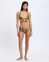Jaded London - Wooden Trim Bikini Top