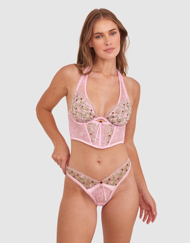 Bras N Things - Enchanted Willow Delight Corset - Pink