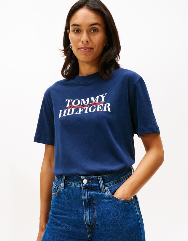 Tommy Hilfiger - Classic Flock Logo Relaxed T-Shirt