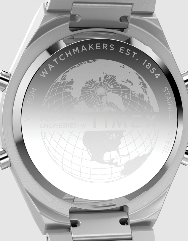 TIMEX - Q Timex® Q80 Continental 39mm Stainless Steel Bracelet Watch
