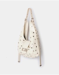 Laagam - Vixen Ecru Studs Bag