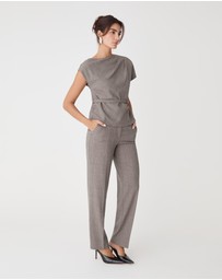 Forcast - Loretta Straight Check Pants