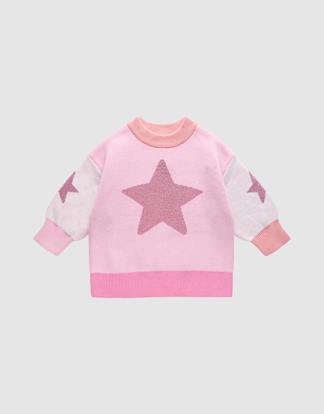 Rock Your Baby - Metallic Stars Baby Lacey Jumper