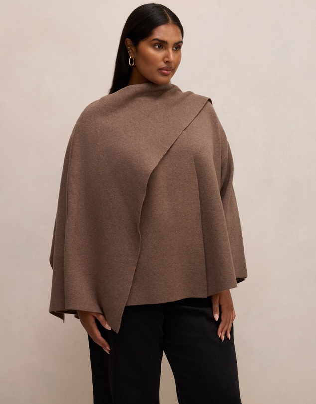 Forever New Curve - Tabitha Curve Knitted Cape