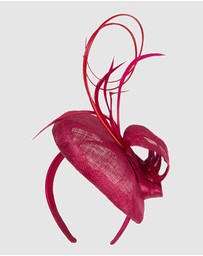 Max Alexander - Pillbox Red Racing Fascinator