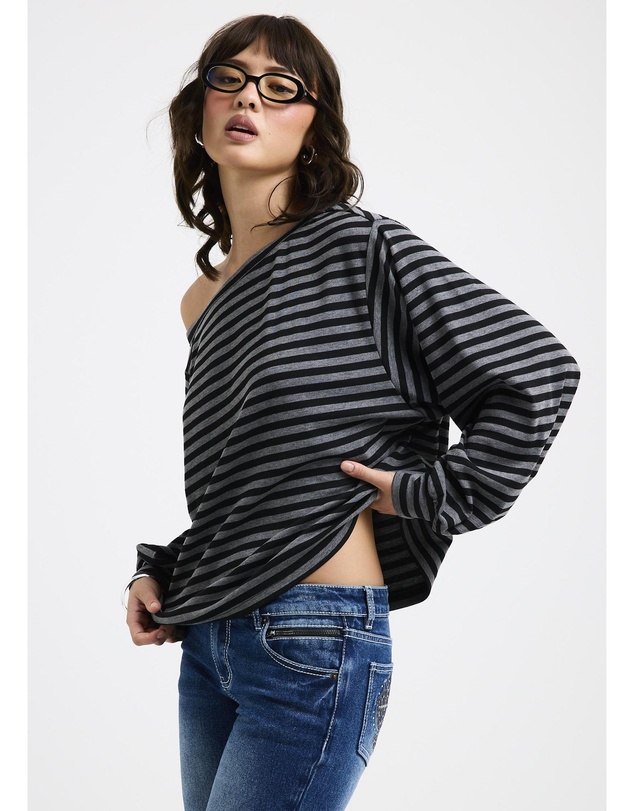 Neon Hart - Dylan One Shoulder Long Sleeve Top