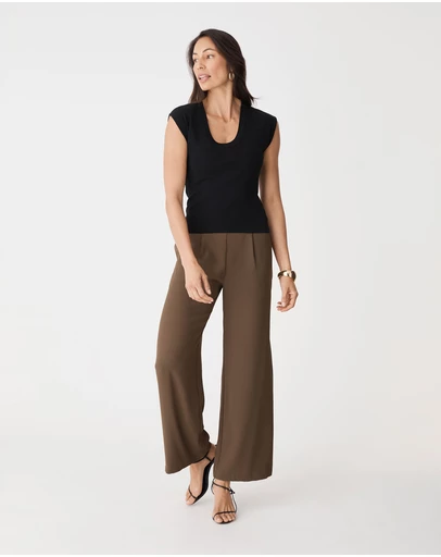 Forcast - Maggie Elastic Waist Pants