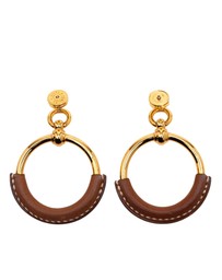 Pre-Loved by Azura Reborn - Pre-Loved Gold Plated Barenia Loop Earrings