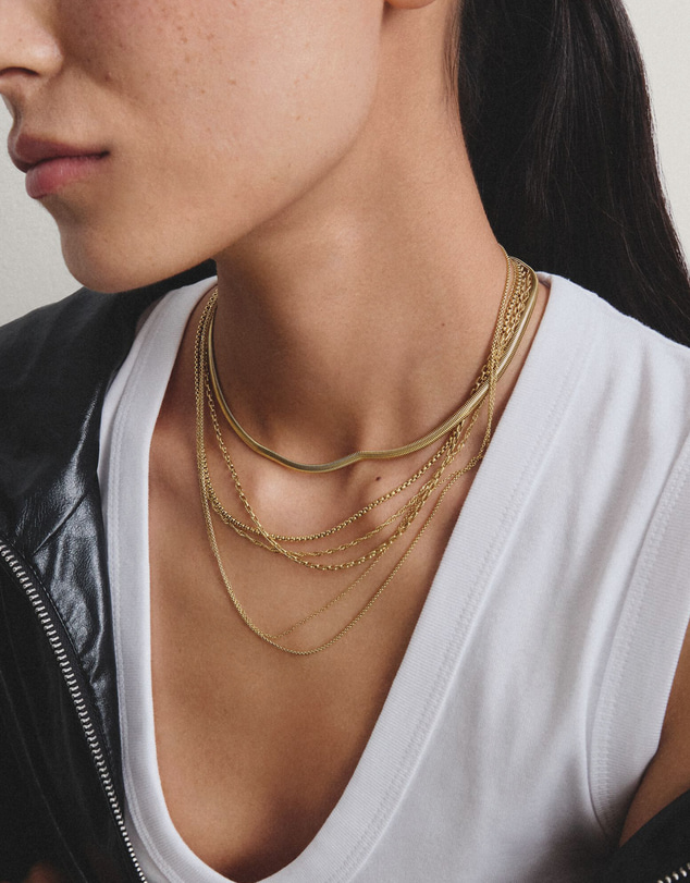 THOMAS SABO - Gold-Tone Stainless Steel Singapore Chain Necklace 1.7mm