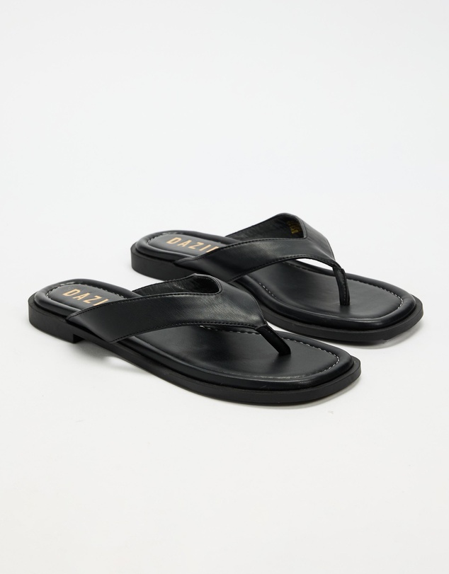 Dazie - Isla Contrast Stitch Thongs