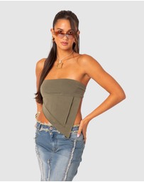 EDIKTED - Patterson layered triangle tube top