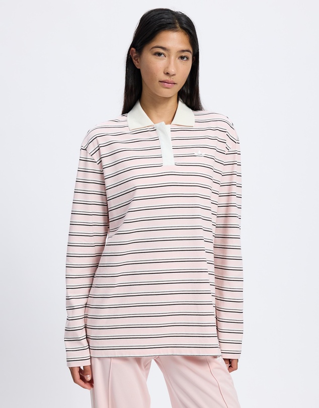 adidas Originals - Striped Oversized LS Polo