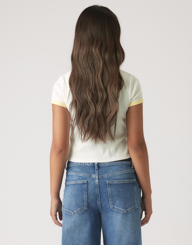 Decjuba Kids - Cropped Ringer Tee - Teens
