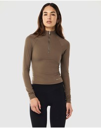 P.E Nation - Routine Quarter Zip LS Top