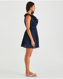 Sass - Belen Ruffled Neck Mini Dress