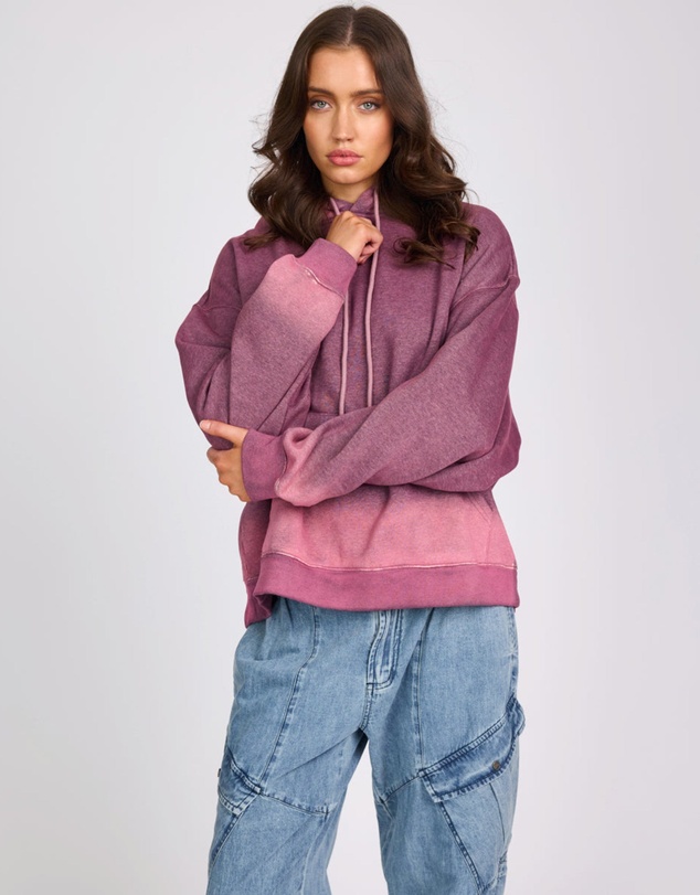 ONE TEASPOON - Smiley Batwing Hoody - Pink
