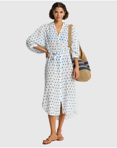 Sea Level Australia - Dottie Boho Long Shirt Dress