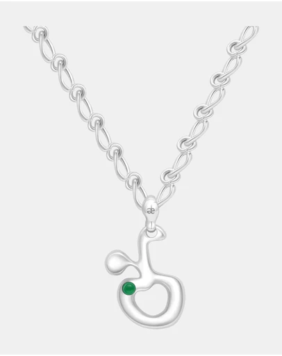 Graedance - Taurus Chrysoprase Pendant on Eclipse Necklace