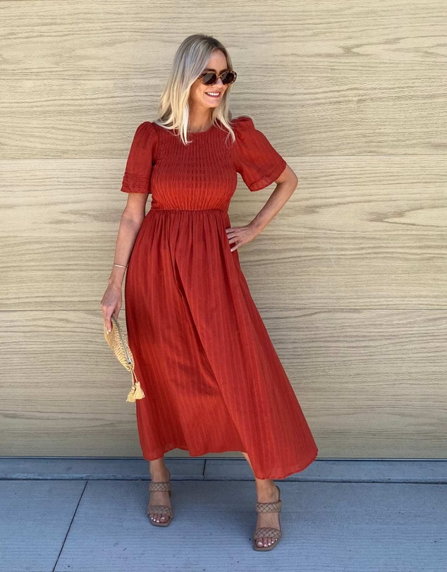 Esther & Co - Iolana Dress - Rust