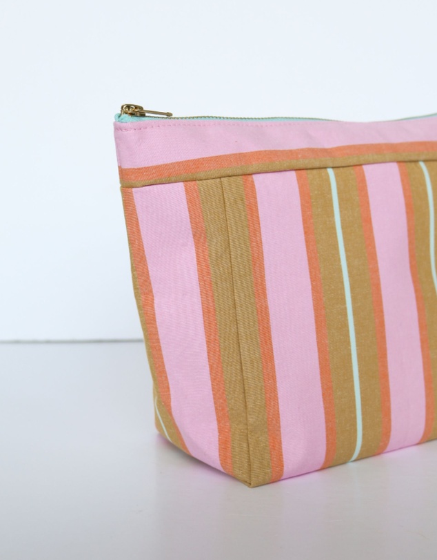 Mosey Me - Sunrise Stripe Cosmetic Bag
