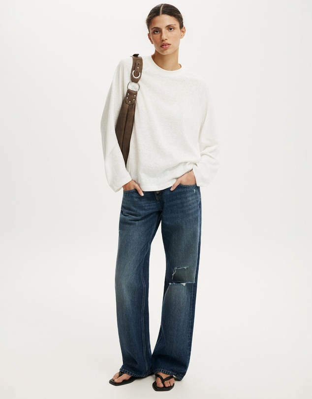 Cotton On - Boxy Raglan LS Tee