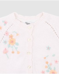 Bebe by Minihaha - Fern Hand Emb. Organic Cardigan - Babies