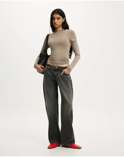 Cotton On - Petite Low Rise Straight Jean