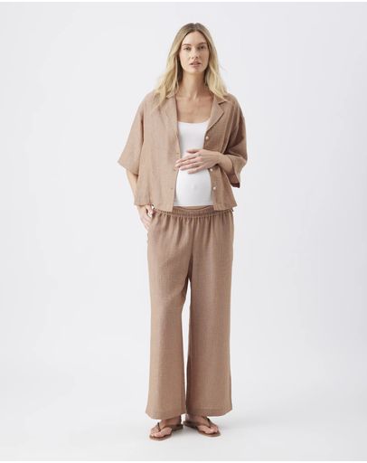 Tan / White