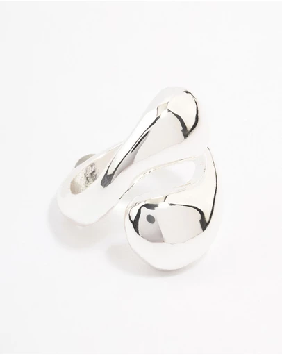 Lovisa - Silver Plated Stacked Swirl Ring