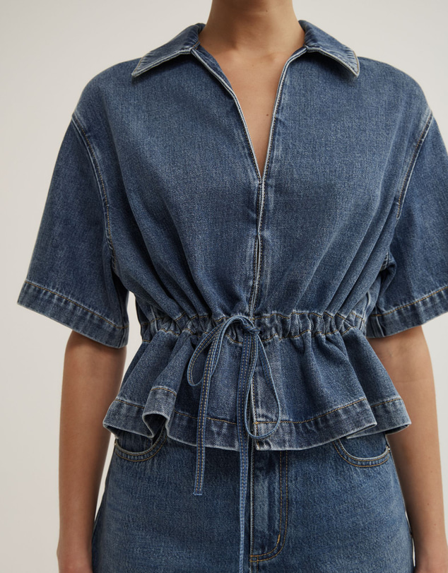 Witchery - Bow Denim Shirt