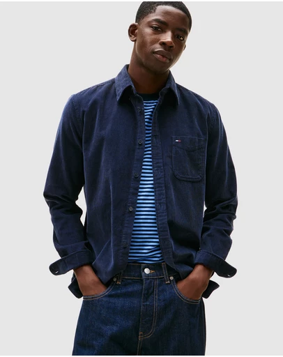 Tommy Jeans - Regular Baby Cord Shirt