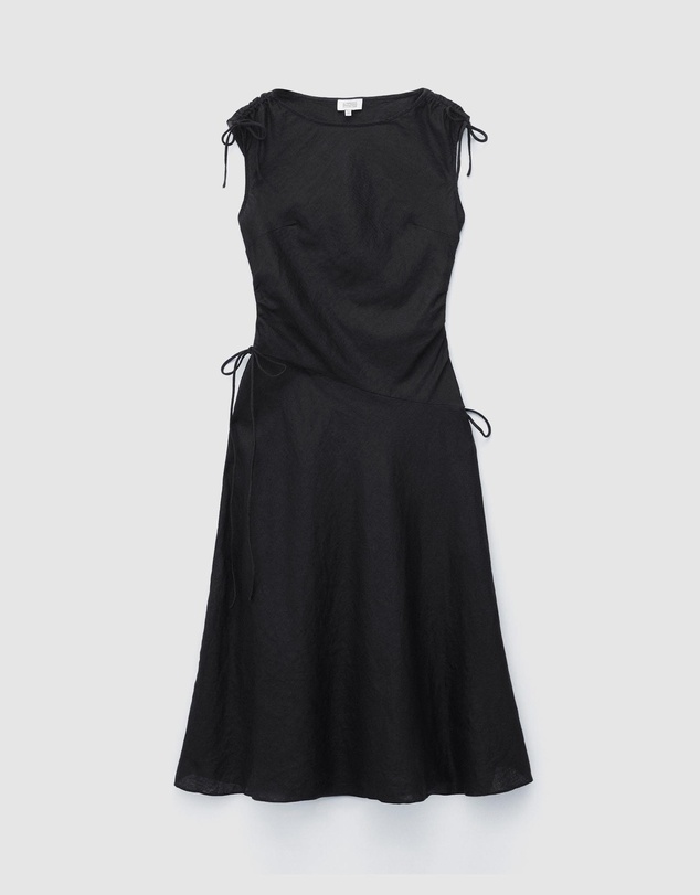 & Other Stories - Flared Linen Midi Dress